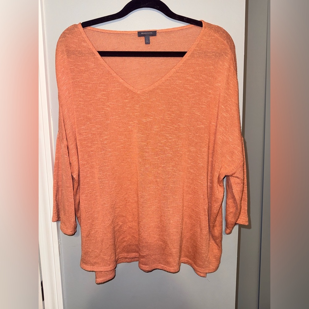 Madison Terracotta Knit Top